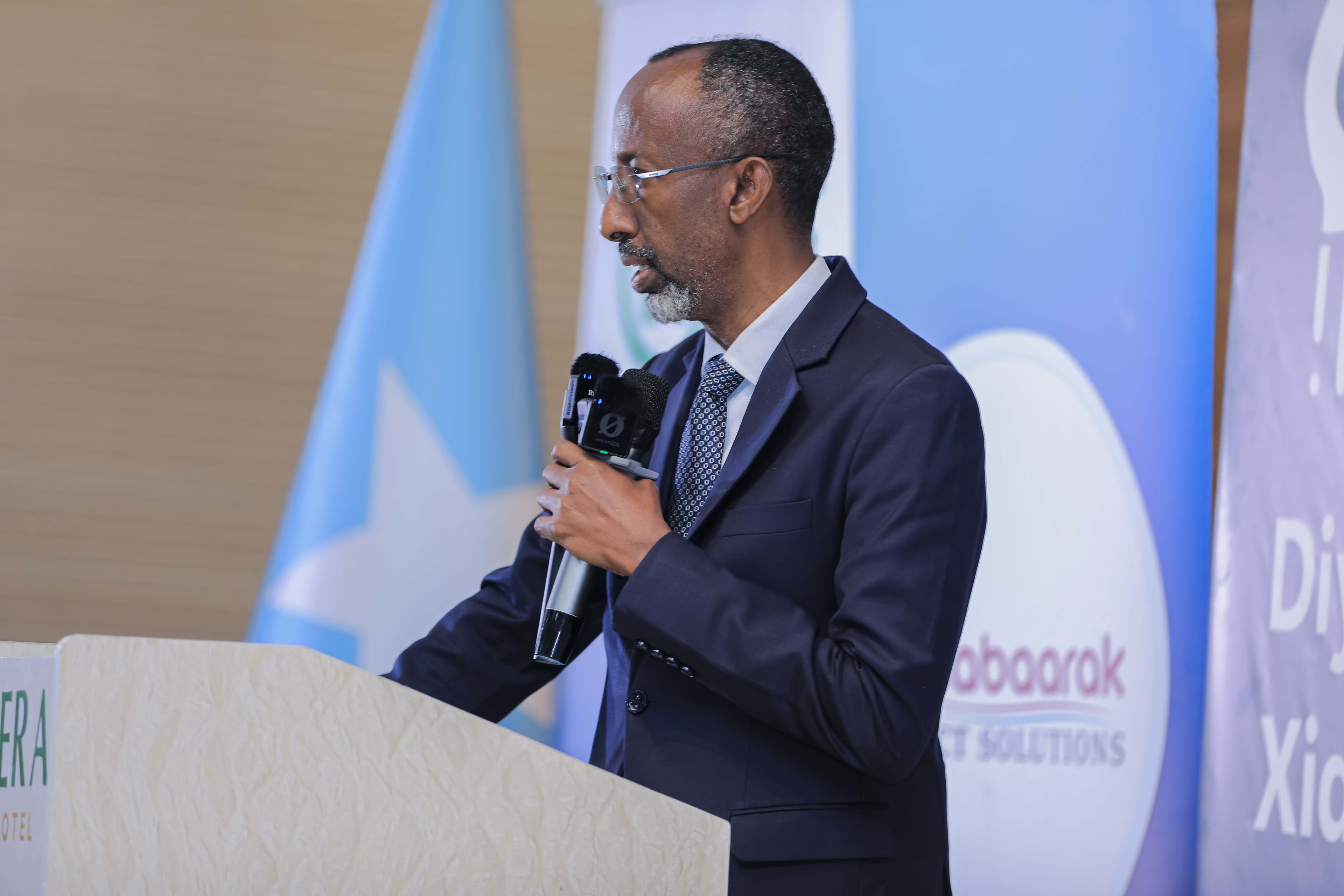 A Ministry of Education representative speaking during the Bile Initiative programme
