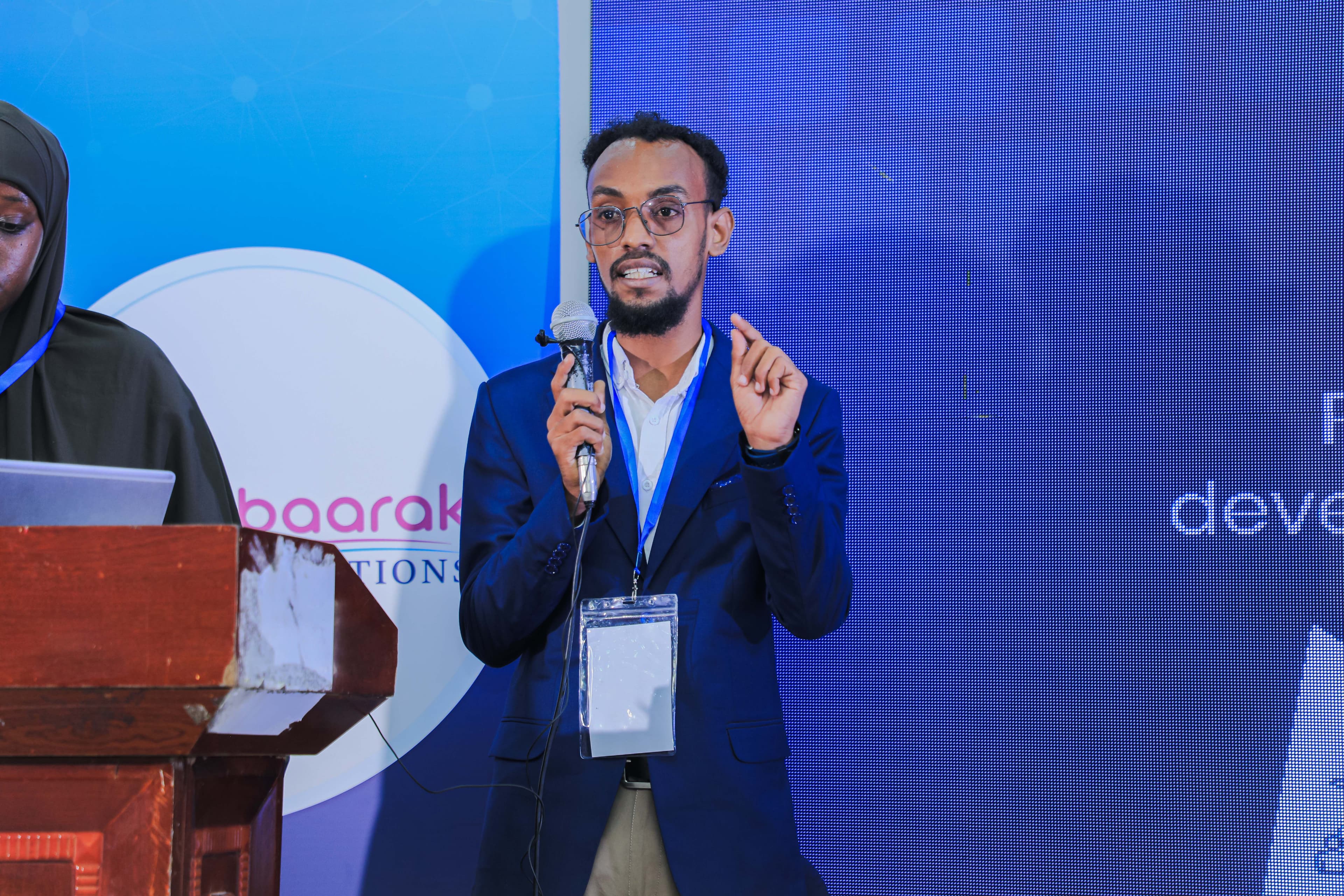 A technical presentation during the Bile programme